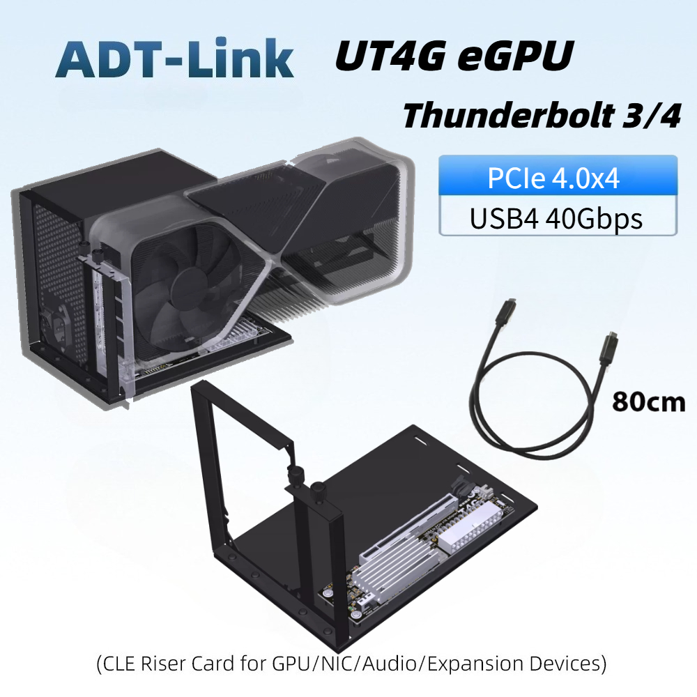 อัปเกรด UT4G UT3G EGPU Thunder - Gpu External Dock Egpu Thunderbolt 4 บทวิจารณ์และราคา