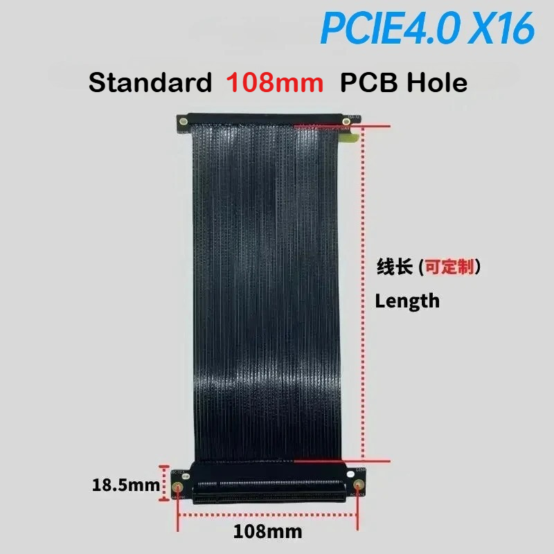 สายต่อขยายการ์ดจอ PCIe 4.0 x16 - Itx Gpu Riser Pcie 4.0 16X บทวิจารณ์และราคา
